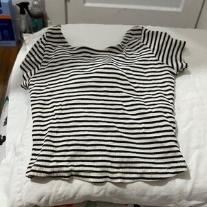 Zara Black and White Women's Top